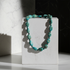 Kingman Teal Turquoise Beaded Necklace Bold