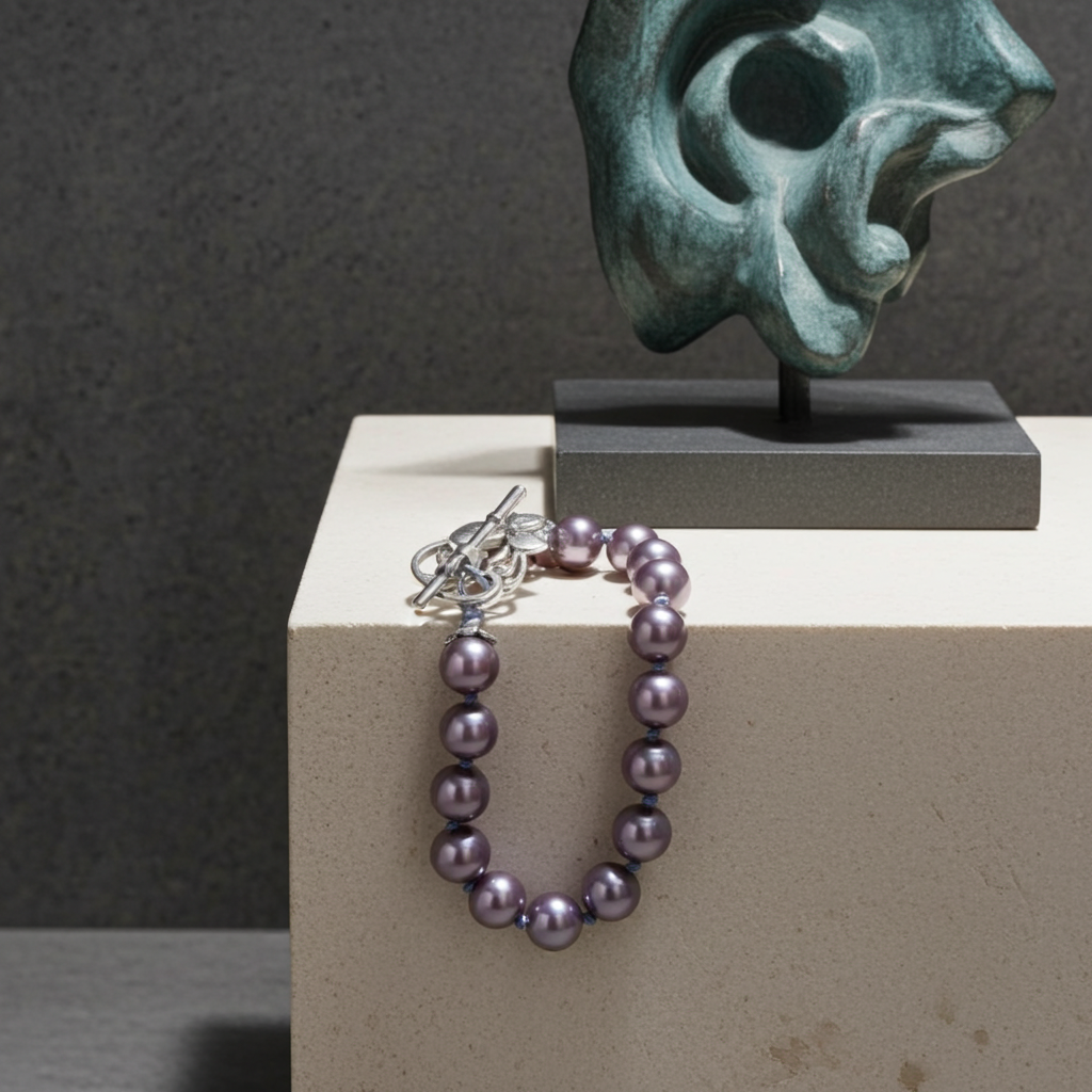 Violet Pearl Bracelet
