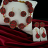Exotic & Elegant Big Red Bead Dressy Necklace & Earrings