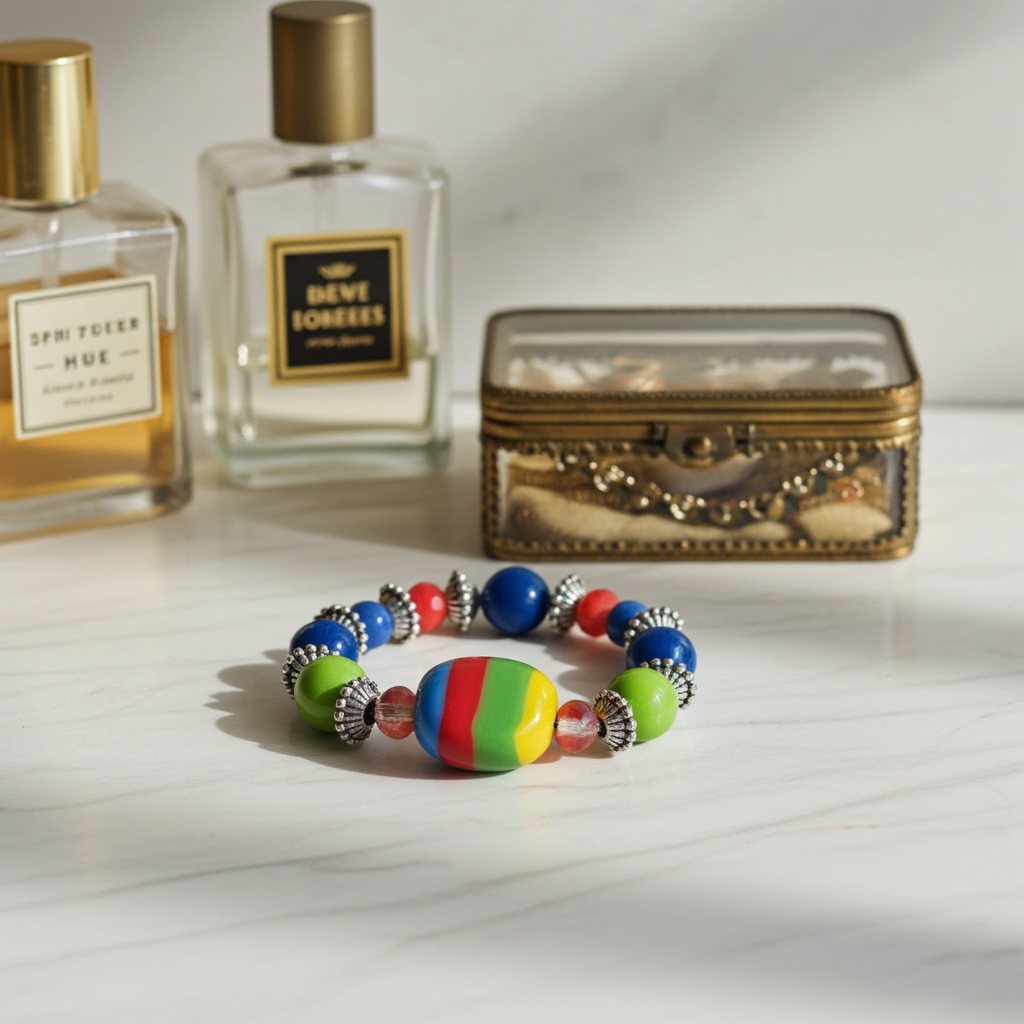Bright Bold Kazuri Bracelet