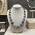 Grey and Black Fair Trade Necklace Samunnat Bindu Beads