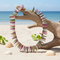 Multi-colored Sea Shell Big Bold  Necklace