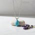 Turquoise Teardrop Pendant Necklace