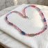 Pink & Blue Handmade Artisan Bead Necklace