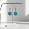Turquoise Crystal Drop Earrings