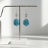Turquoise Crystal Drop Earrings