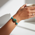 Kazuri Bracelet in African Sunset and Peacock