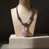 Lavender Handmade Artisan Pendant Necklace