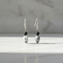 Black Onyx and Jasper Gemstone Earrings