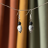 Black Onyx and Jasper Gemstone Earrings