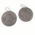 Bold Brass Dragonfly Coin Earrings