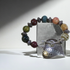 Handmade Ceramic Bead Bracelet with Heart Clasp
