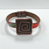 Multi-colored Flat Leather with Copper focus