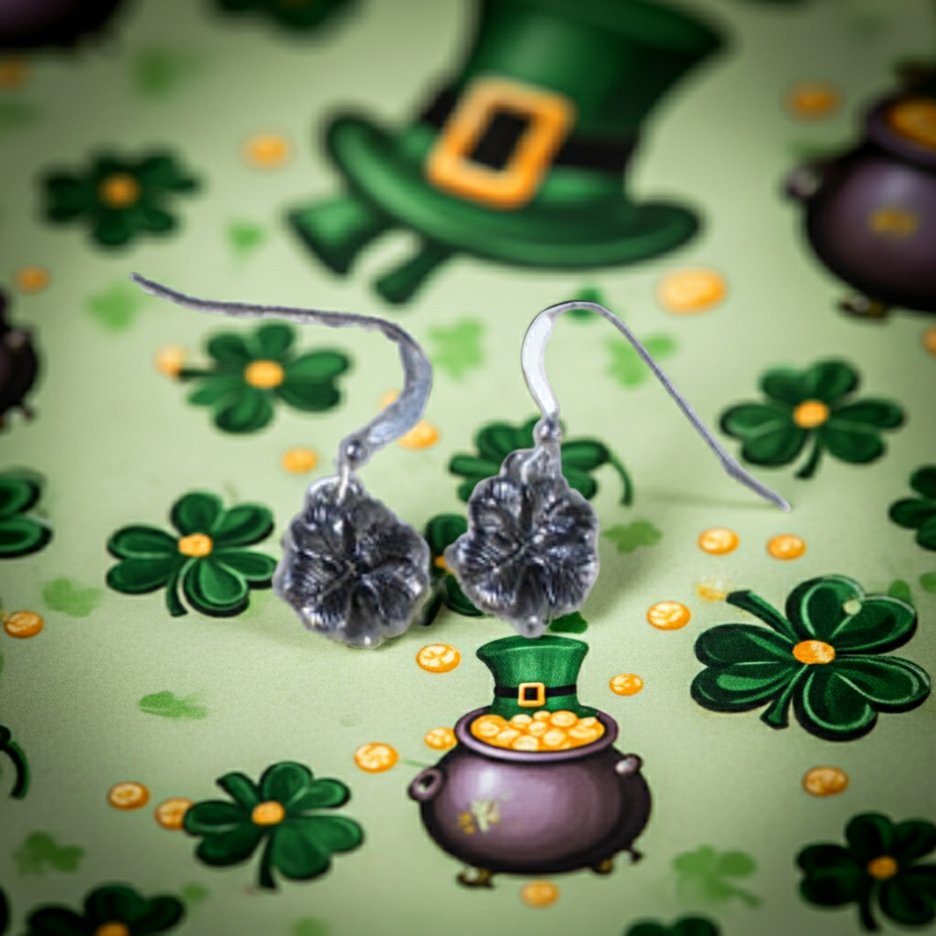 Lucky Four Leaf Clover Earrings