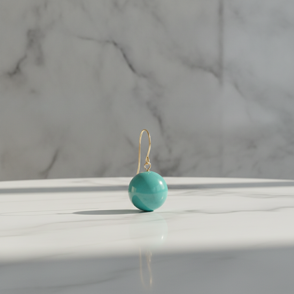 Fair Trade Bead Kazuri Peacock Drop Earrings