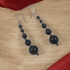 Long Black Onyx Earrings