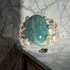 Man's Blue Green Gemstone Amazonite Ring Size 10 1/2