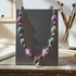 Pink Samunnat Unique Bead Necklace with Kazuri Accents