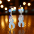 Light Blue Awareness Ribbon Earrings