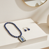 Lapis Lazuli Gemstone Blue Woman Pendant Necklace & Earrings