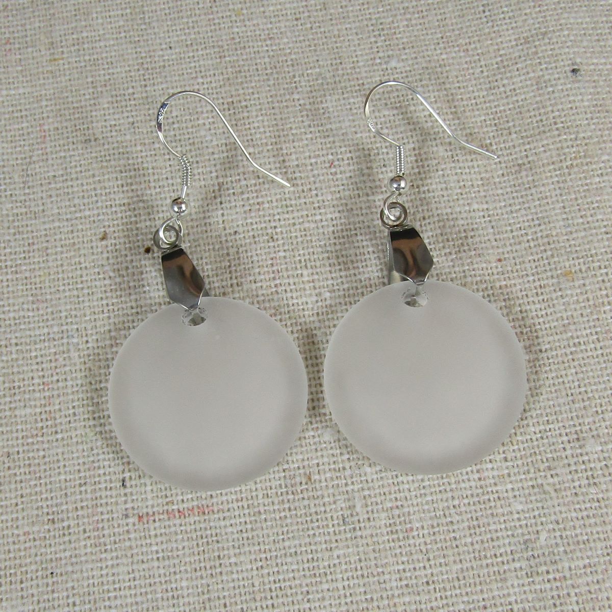 Sea Glass Frosted Earrings