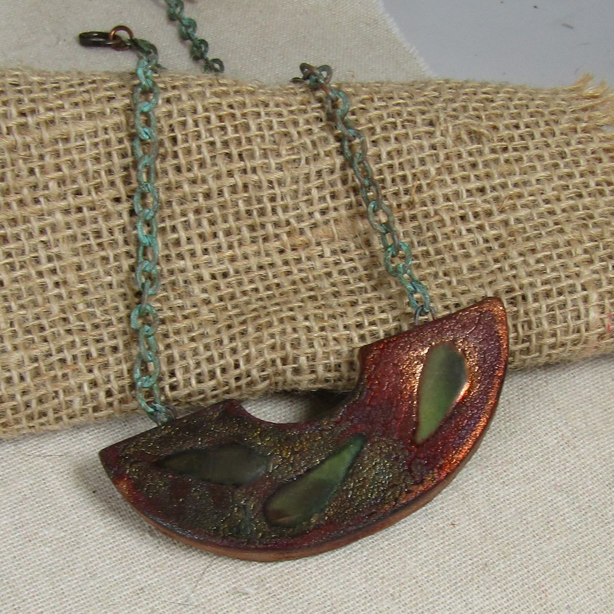 Raku Bib Necklace