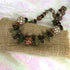 Handmade beaded brwon necklace