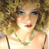 Green Sea Glass & Handmade Artisan Bead Necklace