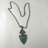 Fancy Arrowhead Pendant on  Antique Silver Chain Necklace