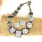 Unique Designed Artisan white & black necklace