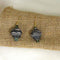 Black Tribal Bi-cone Earrings