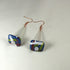 Frosted Sea Glass teardrop earrings