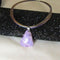 Purple Agate Pendant Necklace
