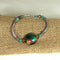 Handmade Amber Artisan Bead Bangle Bracelet
