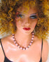 Pink Bead Necklace Handmade Kazuri Beads