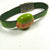 Leather Bracelet with Handmade Bead Accents