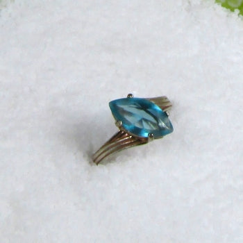 Swiss Blue Topaz Ring