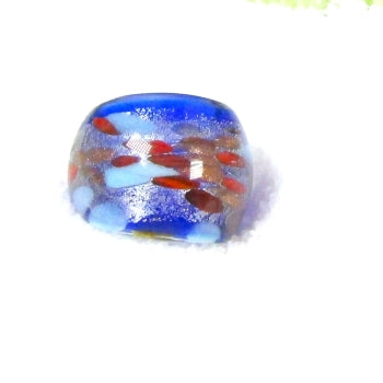 Blue Glass Statement Ring