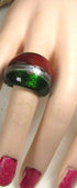 Red & Green Fun Fashion Ring Size 8