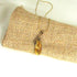 Mookalite and Gold Gemstone Pendant Necklace