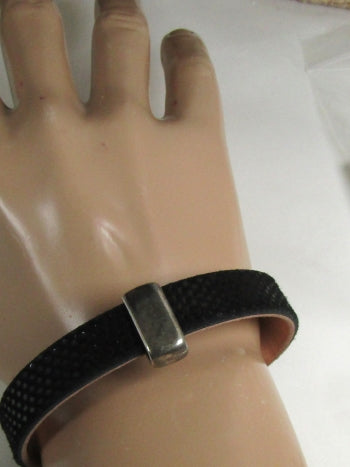 Black Man's Embossed Leather Bracelet