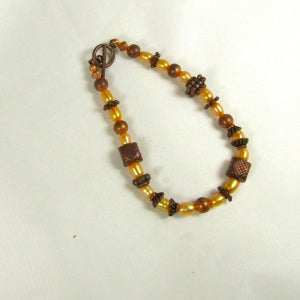 Pearl & Copper Bracelet