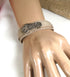 Beige Harley Davidson Motorcycle Leather Cuff Bracelet