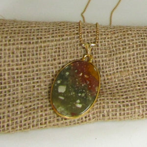 green gemstone pendant necklace