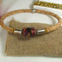 Beige Portuguese Cork & Large Kazuri Unisex's Necklace