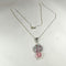Handmake Pink Artisan Bead Pendant Necklace