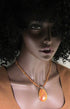 Picasso Jasper and Amber Pendant Necklace
