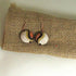 ivory & red handmade Earrings