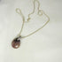 Silver Rope Chain Necklace with Jasper Pendant