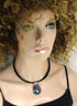 Gemstone Pietersite Pendant on Black Multi-strand  Neck Wire